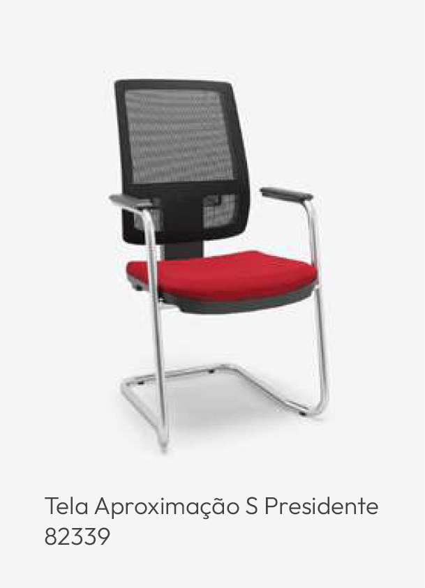 Cadeira Tela Aproximação S Presidente - Linha BRIZZA - 82339