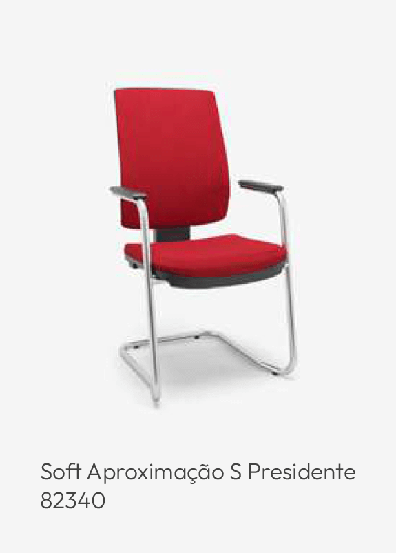 Cadeira Soft Aproximação S Presidente - Linha BRIZZA - 82340