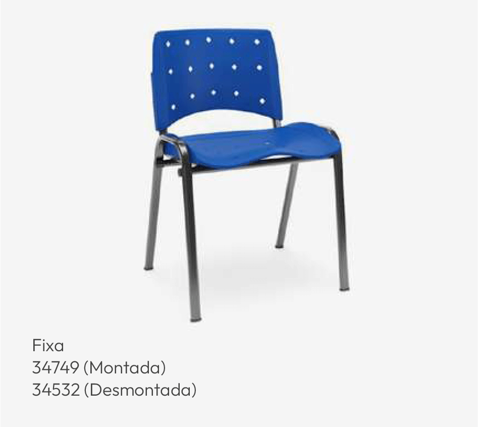 Cadeira Fixa - Linha ERGOPLAX - 34749 34532