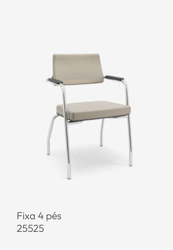 Cadeira Fixa 4 pés - Linha IZZI - 25525